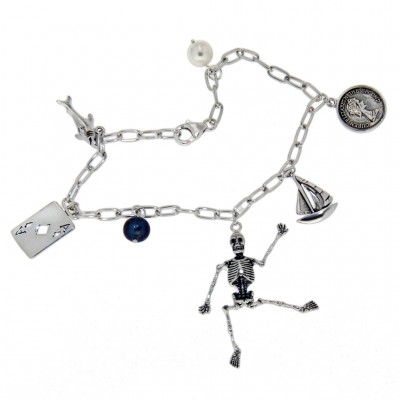 Bettelarmband aus Sterling Silber ATLANTIS mit Charms