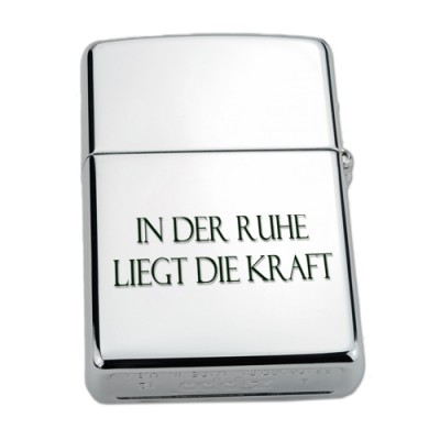 Zippo mit Gravur Chrom