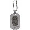Dog Tag Round mattiert mit Gravur