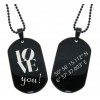 Dog Tag black 38 mit indiv. Gravur