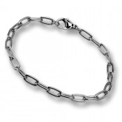 Bettelarmband aus Edelstahl zum Einhängen von Anhängern