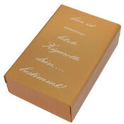 Zigarettenbox mit Gravur goldfarben