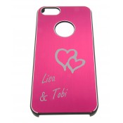 Handyhülle für iphone 5, pink mit Gravur