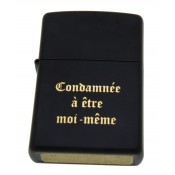 Zippo mit Gravur schwarz matt