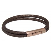 Nappa Lederarmband mit Gravur bronze