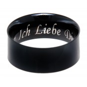 Stahlring BLACK 8 mit Innengravur