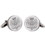 runde Manschettenknöpfe mit persönlicher Gravur
